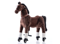 Cavalo Mecânico Para Crianças (grande) - 5 A 9 Anos - Castanho Escuro