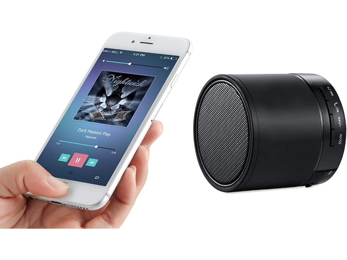 Alto Falante Bluetooth, Alto Falante Sem Fio E Portátil Para Smartphone, Preto Yizhood