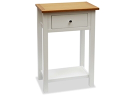 End Table, End Tables Vidaxl Branco Madeira