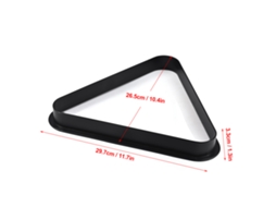 RACK BUSINESS triângulo de bolas de bilhar em plástico, ajusta bolas de 2 1/4" para bilhar e pool