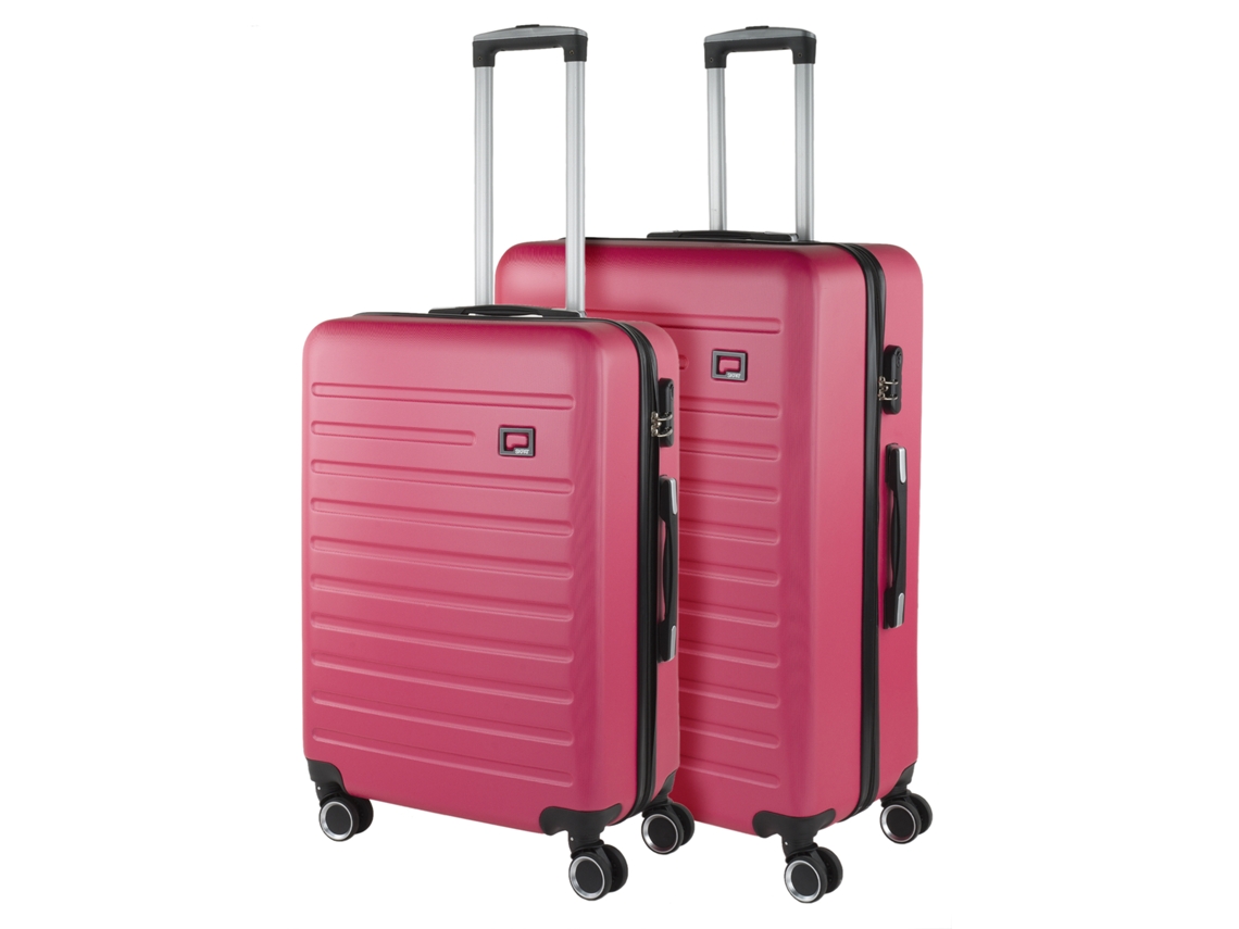 Conjunto de Malas Rígidas SKPAT Nantes Fúcsia Abs (50x76x28 Cm 95l)