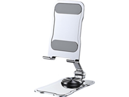 Suporte Genérico Para Celular, Suporte De Mesa Para Celular, Suporte Giratório Dobrável, Design Compacto Em Ferro