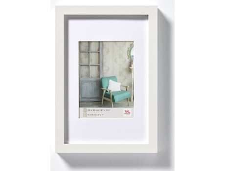 Quadro de Estocolmo Moldura de madeira tamanho 060X080 Cm Branco