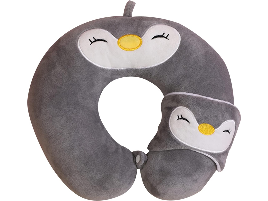 Travesseiro De Viagem, Voo, Cervical. Portátil E Confortável Para Apoio Do Pescoço Com Máscara Dormir. Aquaforge