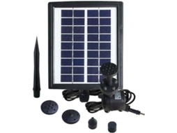 Bomba de Fonte Solar Inoomp com Led de 2,8 W, 4 Bicos e Vidro Temperado para Decoração de Jardim, Bomba Solar para Lago CHABERLU