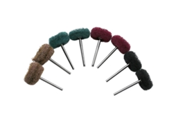 20 Peças De Cabeça De Polimento De Fibra Amarela/verde/vermelha/preta Roda Com Diâmetro De 25mm