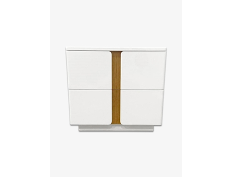 Mesa de Cabeceira Naga Lacado Medidas CRISPALMÓVEL Branco (50x55x42cm)