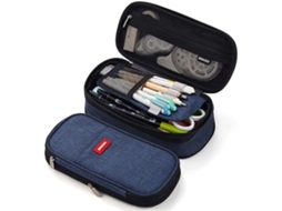 Estojo para Lápis, com Bolsos, Lona AQUAFORGE
