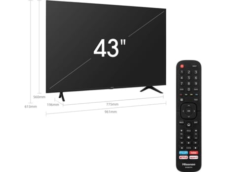 TV HISENSE 43A7100F (LED - 43'' - 109 cm - 4K Ultra HD - Smart TV) — Antiga A