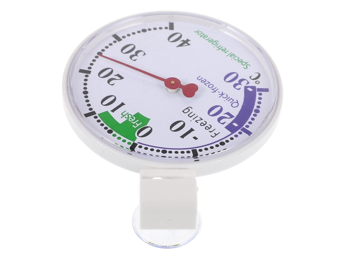 Lurelia Termómetro Analógico, Para Frigorífico E Congelador, Alta Precisão, Visor Fácil Leitura, Uso Comercial, Material Plástico