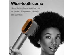 Bico De Ar Modelador Com Pente De Dentes Largos Compatível Com Hs01 Hs05 Compatível Com Cabelos Cacheados E Crespos Brilvibera