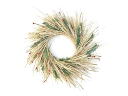 Laxiscreed Guirlanda Rústica De Palha Entrelaçada 45cm Para Porta, Perfeita Para Páscoa E Natal