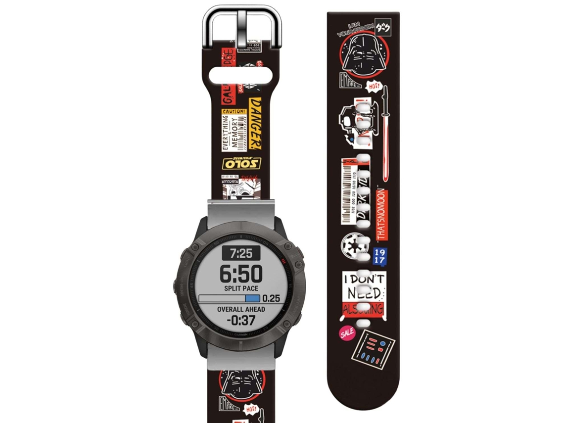 Bracelete Silicone Suave Personalizada Garmin Enduro Star Wars