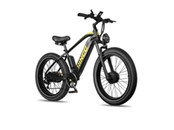 Bicicleta Elétrica De Montanha Rincc Rn70 Com Motor Duplo, Bateria Samsung De 48 V E 20 Ah E Pneus Largos De 26 Polegadas