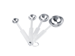 4pcs/set Colheres Medidoras de Aço Inoxidável para Café Tempero Ferramentas de Cozinha