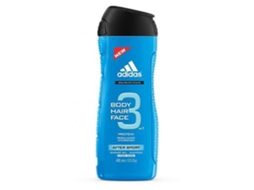 Adidas After Sport 3In1 Gel de Banho Homens Corpo e Cabelo Cítrico Musk 400 Ml