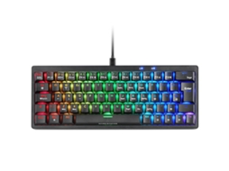 Teclado mecânico 60% Rgb Mkminipro Hot-Swap Switch Azul Espanhol Marrom MARS GAMING