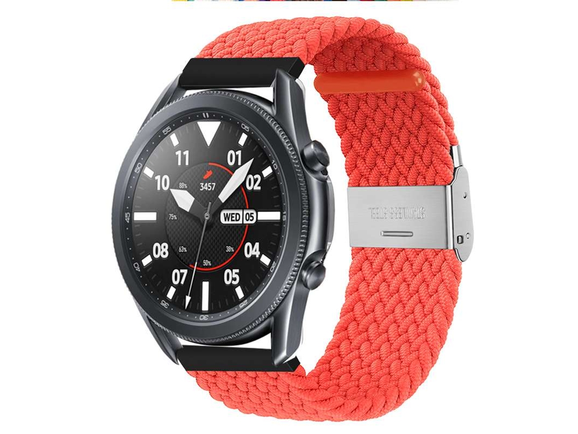 Bracelete Garmin Forerunner 235 Pulseira Entraçada Solo Loop Ajustável Laranja
