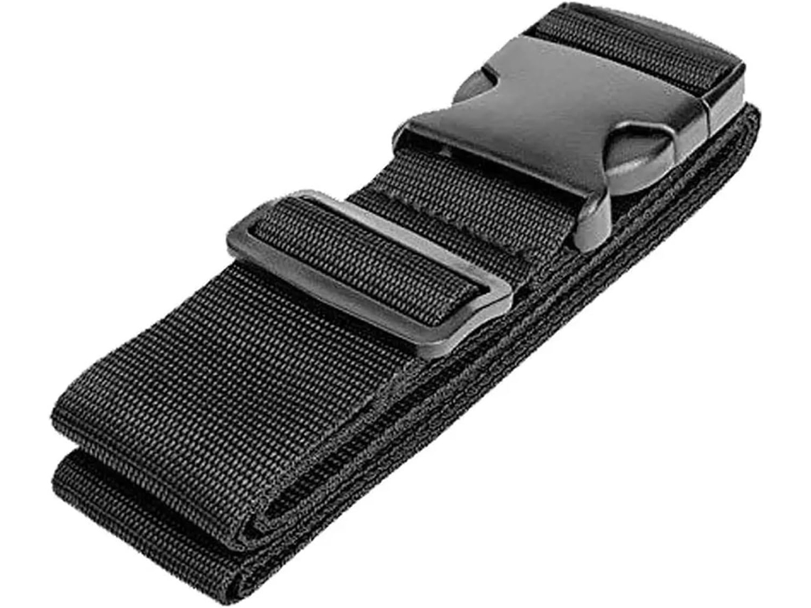 Conjunto De 4 Peças Cordas Anti Perda Para Malas, Acessórios De Viagem, Cintas De Segurança Com Fivela Preto