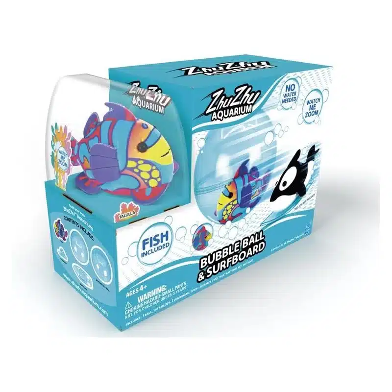 Playset Zhu Zhu Aquarium Burbujas Y Tabla Surf Con Pez Z1019 Toy Partner Más De 4 Añosp24toy Partner