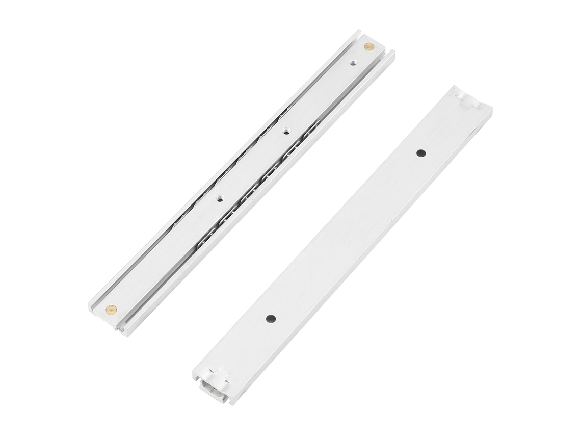 Mini carril Primerox de liga de alumínio, durável, liso, para gaveta e armário, 140mm