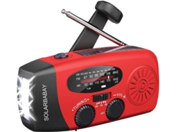 Rádio Solar Multifuncional com Bateria Externa e Carregador Usb AQUAFORGE