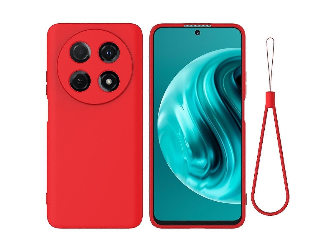 Capa Protetora De Silicone Líquido De Cor Sólida À Prova De Quedas E Com Cobertura Total Para Huawei Nova 12i