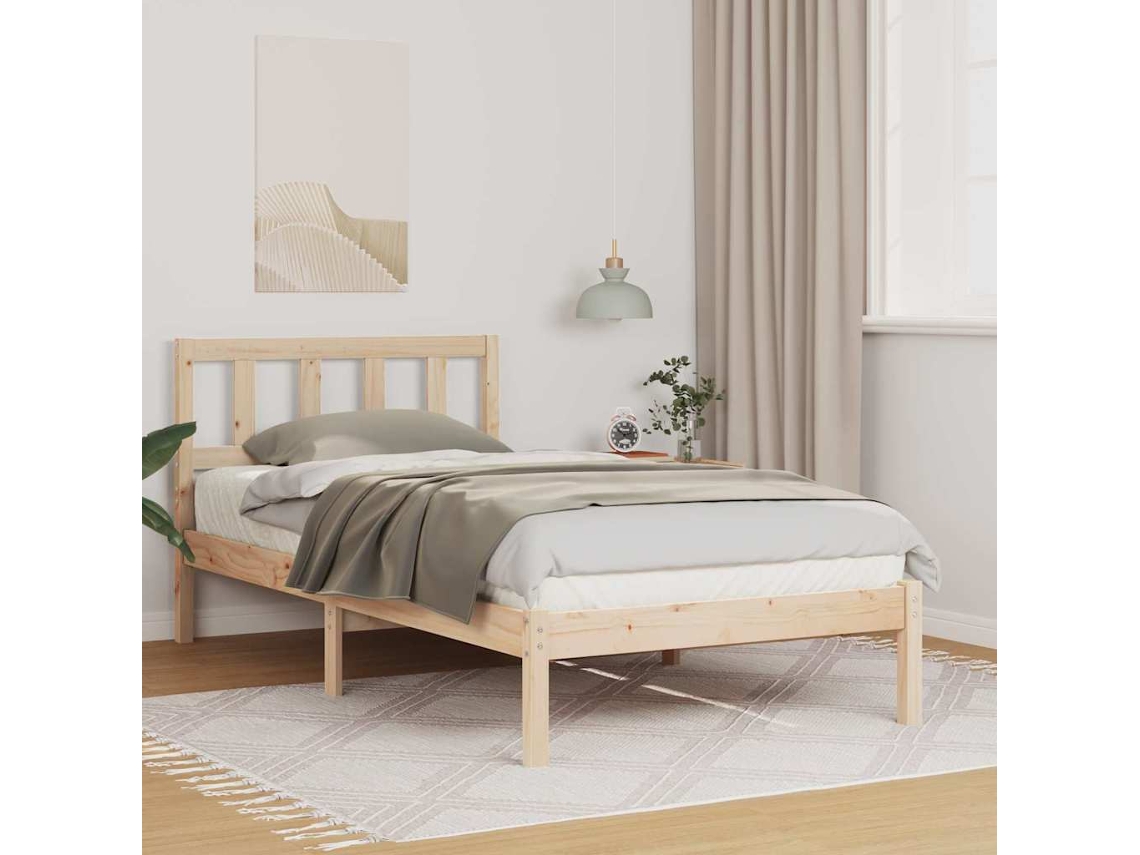 Vidaxl Estrutura da Cama com Cabeceira Castanho 80 X 200 Cm