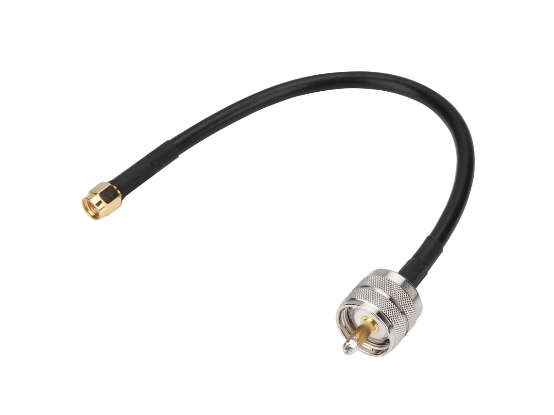 Cabo Coaxial Sma Pl259 Macho Para Uhf Pl259 Macho Reto 20cm Para Rf