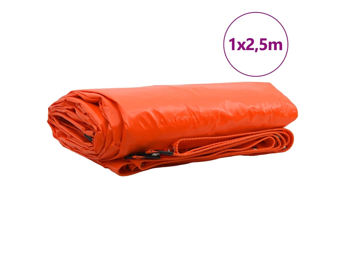 Maison Exclusive - Lona 650g / M² Laranja 1 X 2,5 M Lona Com Revestimento Em Pvc