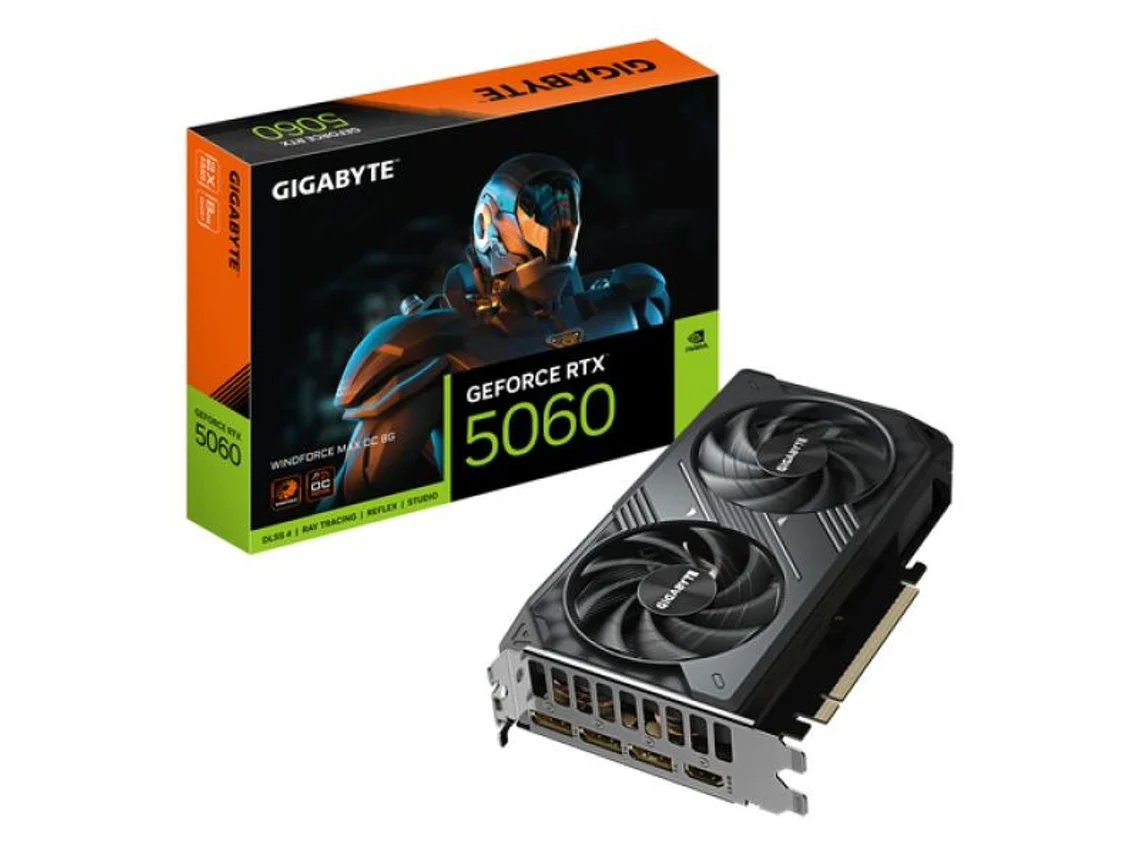 Placa de vídeo Gigabyte Geforce RTX 5060 Windforce Max OC 8GB Gddr7