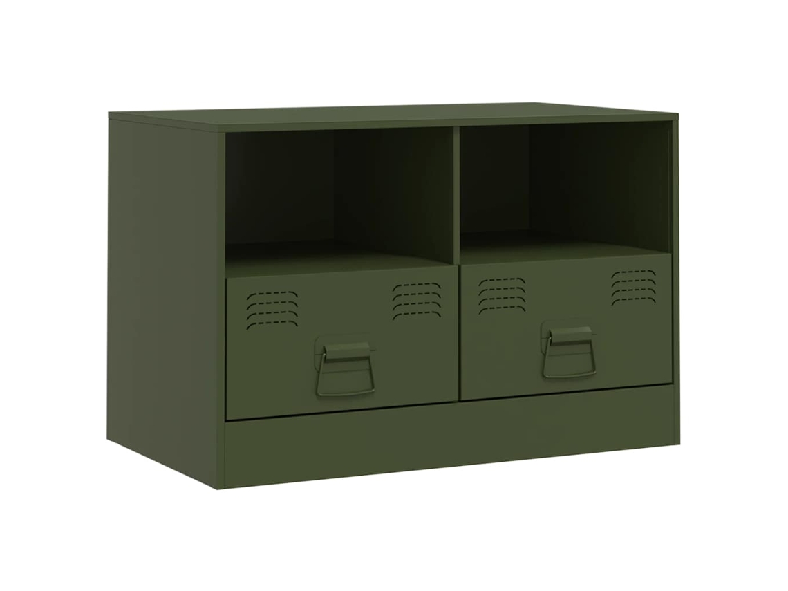Móvel de Tv 67x39x44 Aço Verde Azeitona MAISON EXCLUSIVE