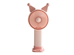 Ventilador Mini Usb Carregável Rosa Casa Escola Escritório