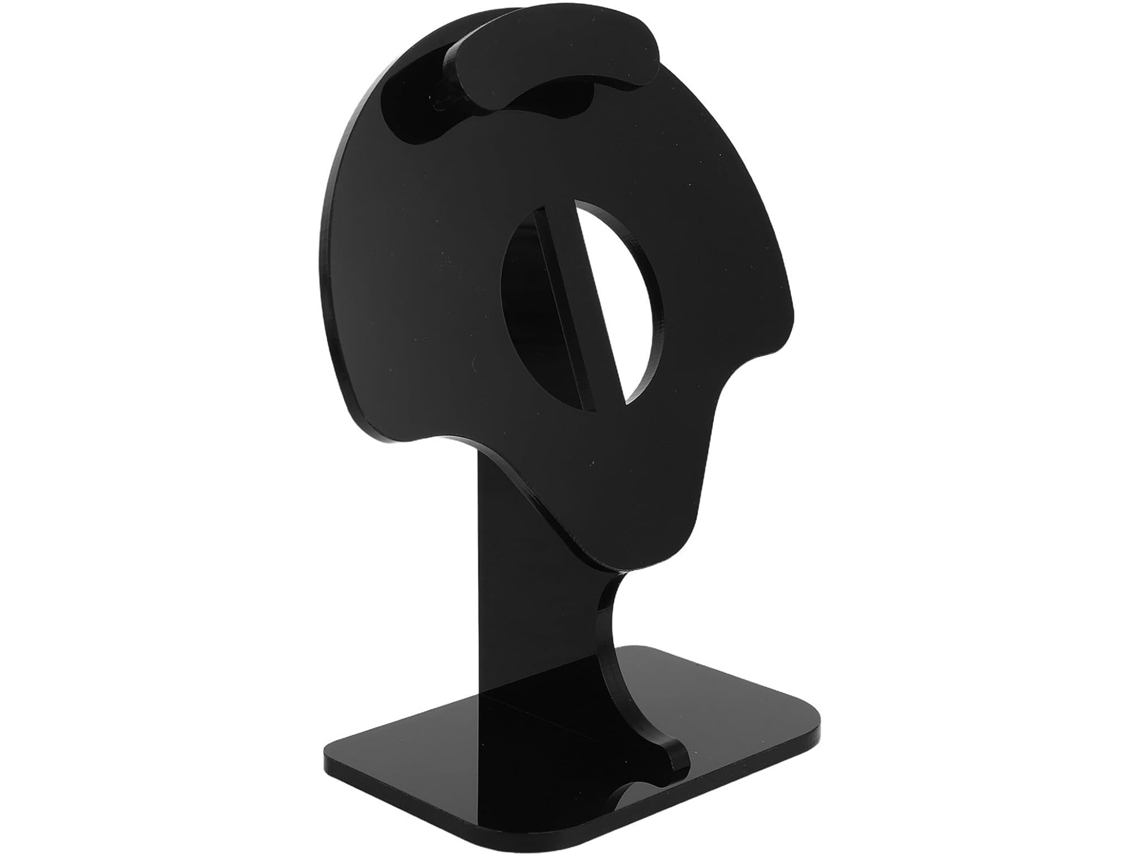 Happyyami Support Pour Casque Audio En Acrylique Noir Stable Et Élégant, Rangement Organisé Pour Bureau Et