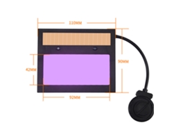 Máscara De Soldadura Com Dimming Automático Carga Solar Visor Grande Tela Lcd Para Soldadura Arcilla Retificada Corte