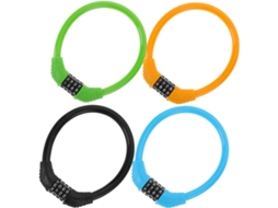 Conjunto De 4 Cadeados De Corrente Para Bicicletas, Com Chaves