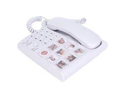 Telefone Fixo Com Botões Grandes E Memória De Fotos Amplificado Para Idosos Ld‑858hf