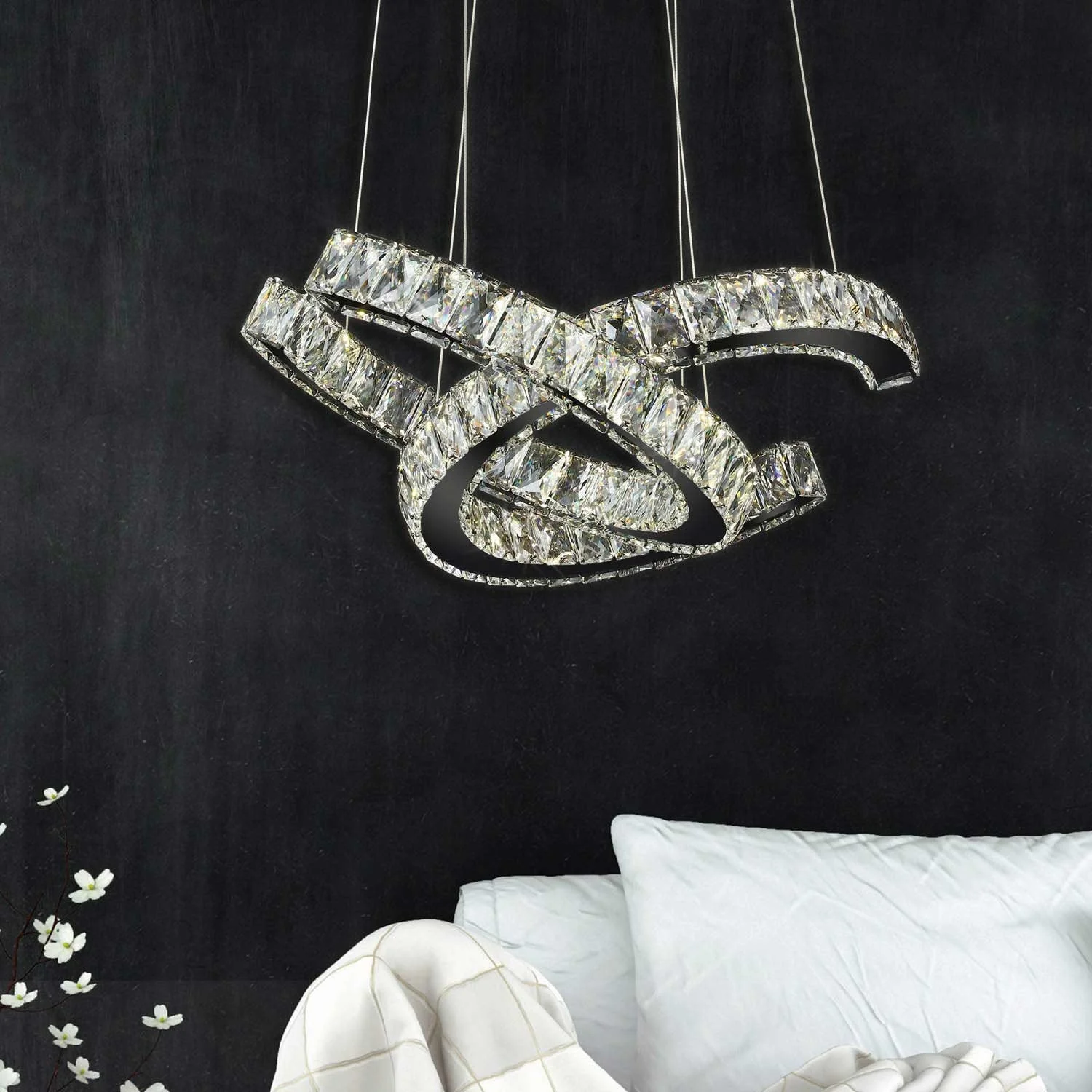 LÚZETE Lâmpade de Teto Cristal Juliette Led 40W 4000K