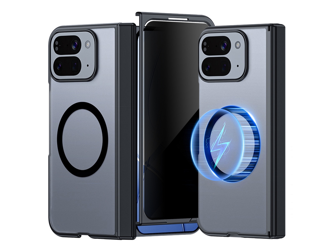 Capa Para Telemóvel Com Privacidade Magnética Para Google Pixel 10 Pro Fold (preto)