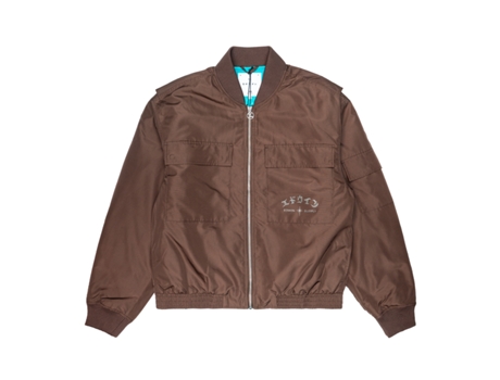 Blusão De Homem Edwin Giubbotto Ultra Poliéster Castanho (l)