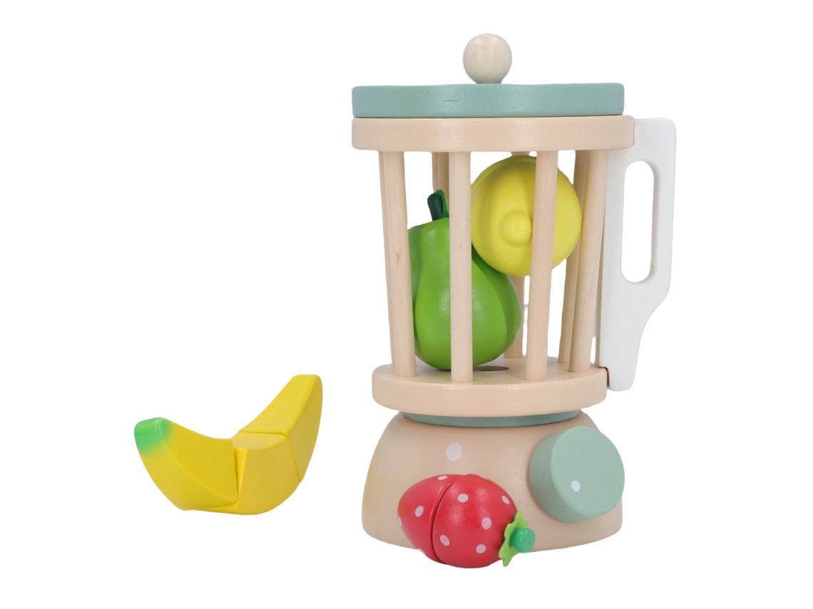 Mali brinquedo de Liquidificador de Madeira com Frutas para Crianças Jogo de Cozinha Educativo