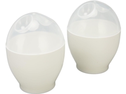 Conjunto De 2 Peças Para Cozinhar Ovos No Micro, Ondas(1 Minuto), Antiaderente, Ideal Para A Cozinha