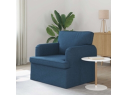 Vidaxl Sofá Azul 84 X 80 X 85 Cm Tecido