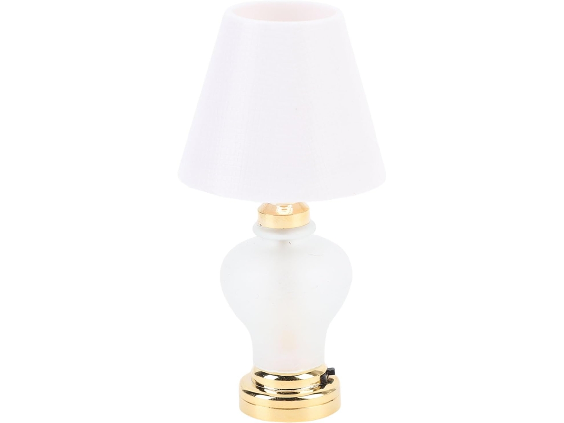 Luminária em Miniatura para Casa de Bonecas na Escala 1:12 Móvel Elegante com Luz Decorativa - Acessório SFUSHOS