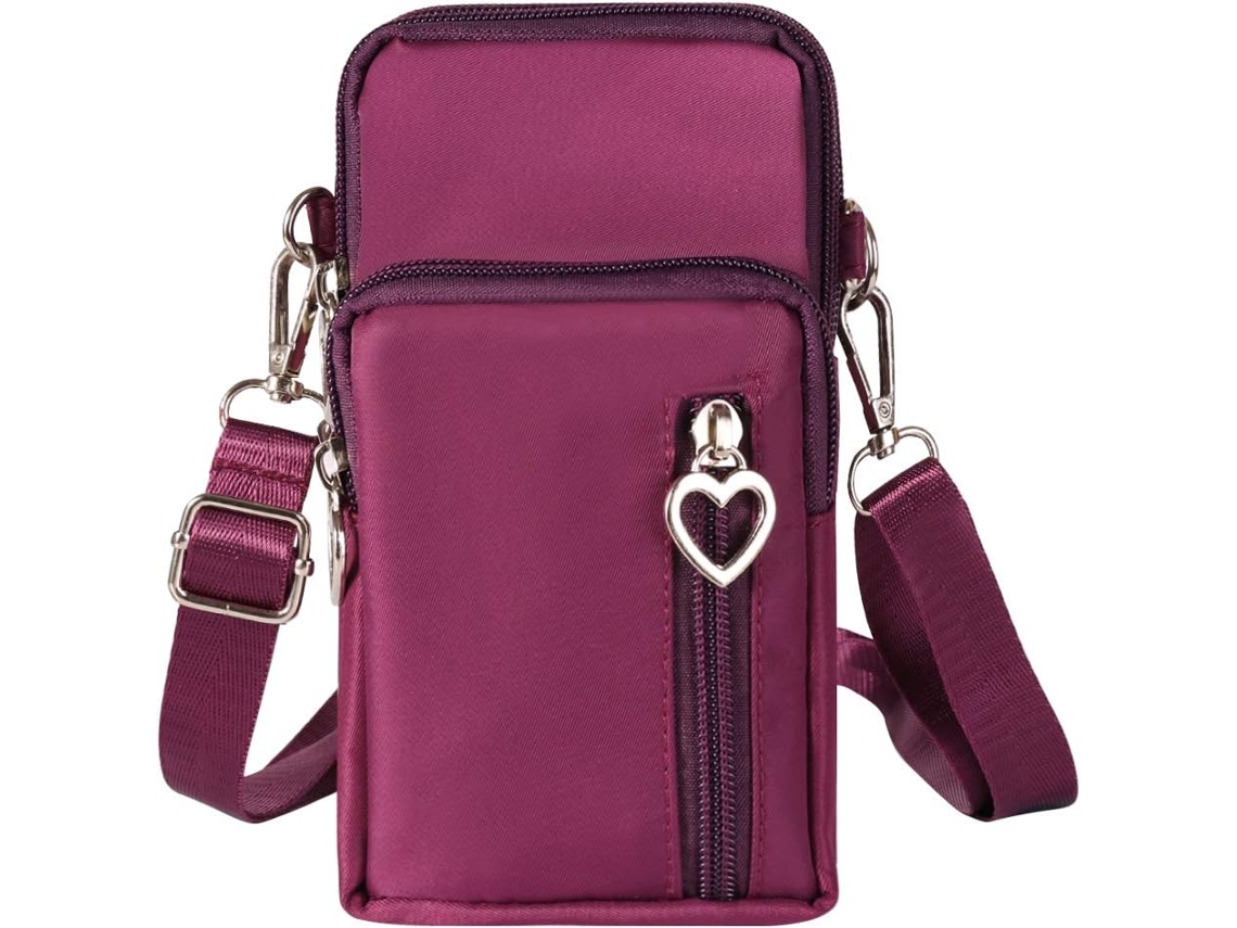 Mala Messenger Para Telemóvel - Bolsa De Ombro Com Alça Ajustável - Roxo