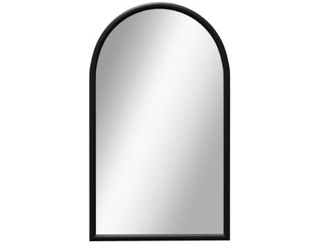 Espelho de Parede Madeira de abeto e MDF cor Preto 65x3.5x110 cm HOMCOM