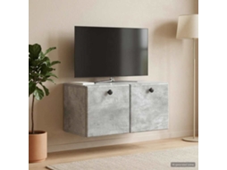 Vidaxl Gabinete De Tv De Parede 59,5 X 31 X 30 Cm Cinzento Cimento