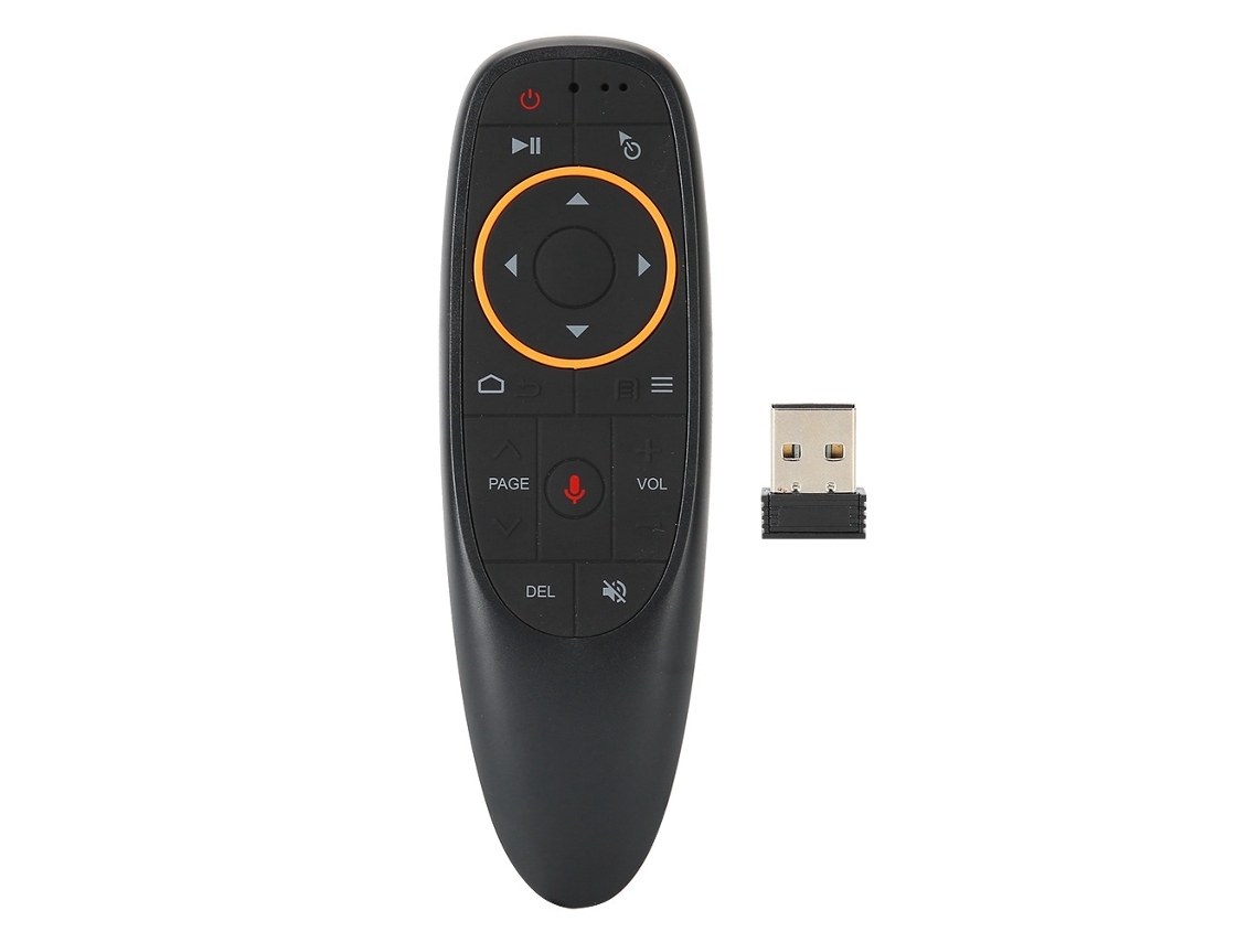 Controle Remoto com Voz G10 2.4g Mouse Aéreo Sem Fio Teclado Mínimo Giroscópio