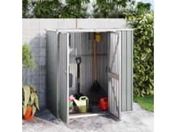 Vidaxl Abrigo P/ Ferramentas Jardim 161x89x161cm Aço Galvanizado Cinza