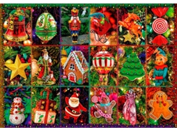 Puzzle Bluebird Enfeites de Natal 1000 Peças